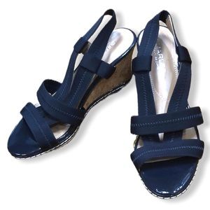 Charles by Charles David Hyper Navy Wedge Size 6.5
